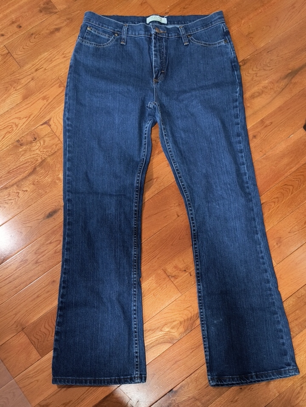Wrangler Women's Dark Blue Flare Jeans - Classic Flared Leg